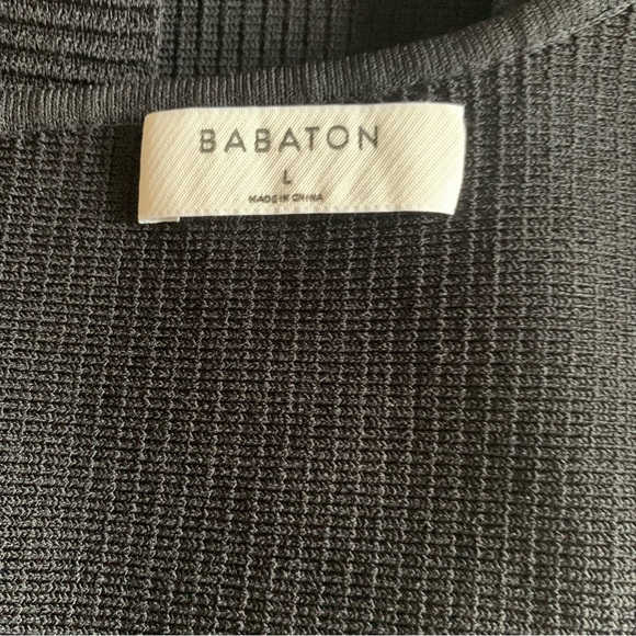 Aritzia Babaton Sculpt Knit One-Shoulder Cropped Tank size L - Picture 5 of 6